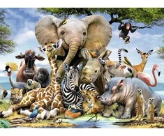 RAVENSBURGER dėlionė African friends 300vnt, 13075