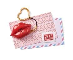 S.W.A.K. raktų pakabukas su garsu Red Glitter Kiss, 4115