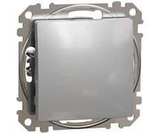 1 klavišo jungiklis Schneider Electric Sedna Design SDD113101 (aliuminis)