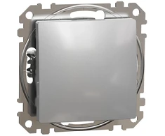 1 klavišo kryžminis perjungiklis Schneider Electric Sedna Design SDD113107 (aliuminis)