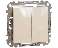 2 klavišų jungiklis Schneider Sedna Design SDD113105 (pilkas)