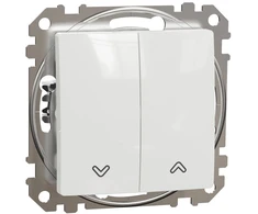 2 klavišų žaliuzių jungiklis Schneider Electric Sedna Design SDD111104 (baltas)
