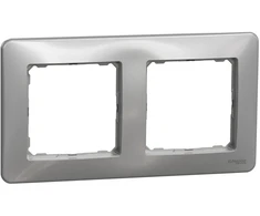 2 vietų rėmelis Schneider Electric Sedna Design SDD313802 (aliuminis)