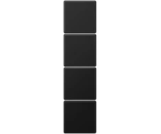 4 klavišų rinkinys JUNG F50 LS504TSASWM (4 kanalų, juodas)