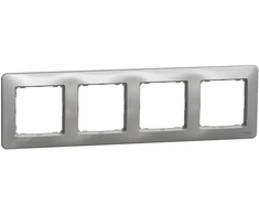 4 vietų rėmelis Schneider Electric Sedna Design SDD313804 (aliuminis)