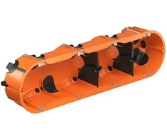 4 vt. dėžutė į gipsą su membranomis Kaiser K9254-22 (48mm gylio)