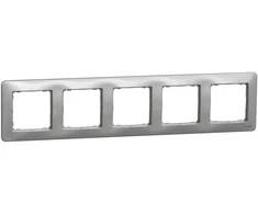 5 vietų rėmelis Schneider Electric Sedna Design SDD313805 (aliuminis)
