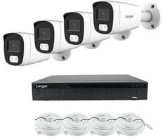 5MP raiškos IP kamerų komplektas Longse - 1- 4 kameros BMSCKL5RC, Hybrid Light, Sony Starvis, POE, žmogaus ir automobilio detekcija, Kamerų kiekis: 3, Vaizdo ir maitinimo kabeliai: Be kabelių