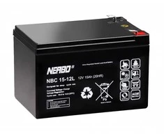 NERBO NBC 15-12L 12V 15Ah AGM ciklinis akumuliatorius