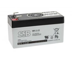 SSB SB 1.3-12 12V 1,3Ah AGM Akumuliatorius, nereikalaujantis priežiūros