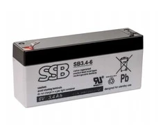 SSB SB 3.4-6 6V 3,4 Ah AGM Akumuliatorius nereikalaujantis priežiūros