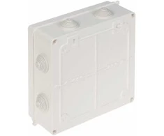 ATSIŠAKOJIMO DĖŽUTĖ SU RIEBOKŠLIAIS LUX-196X196/EPN IP55 Elektro-Plast