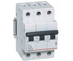 Automatinis jungiklis MCB RX3 Legrand 419235 (16A, 3P, 400V, 6kA)