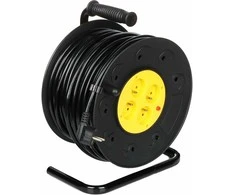 Blow PR-61 maitinimo ilgintuvas 4 lizdai su įžeminimu 50m PVC būgnas 3x2.5mm