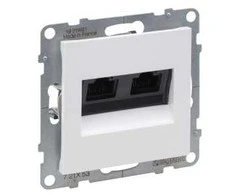 Baltas 2xRJ45 UTP 6 lizdas SUNO Legrand 721153