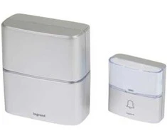 Belaidis durų skambutis Legrand 094271 (aliuminio spalva, 200m diapazonas, LED)