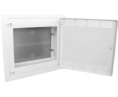 GOLF2 plastikinis įleidžiamas skydelis VF218PZF 2x18 mod. Hager (IP40)