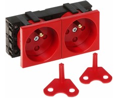 „Hikvision“ DUOMENŲ DVIGUBAS LIZDAS KIŠTUKAS SU LIETO PRIEIGOS ELEMENTU GN-DATA-2P/LS sistema 45