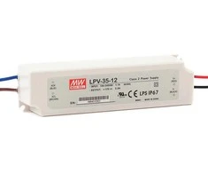 Impulsinis maitinimo šaltinis LED 12V 36W 3A IP67, Mean well, LPV-35-12