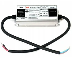 Impulsinis maitinimo šaltinis LED 60W 12V 5A IP67, dimeriuojamas, Mean well XLG-75-12-A
