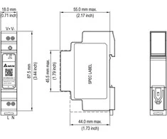 IMPULSINIS MAITINTUVAS DRC-24V015W1RZ Delta Electronics