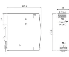 IMPULSINIS MAITINTUVAS EDR-120-24 MEAN WELL