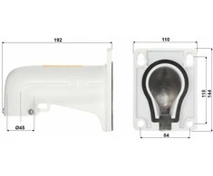 IP GREITASUKĖ LAUKO KAMERA DS-2SE4C425MWG-E/26(F0) TandemVu ColorVu - 3.7 Mpx 4.8 ... 120 mm Hikvision