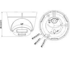 IP KAMERA DS-2CD1343G2-LIU(2.8MM) Smart Hybrid Light – 3.7 Mpx Hikvision
