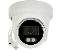 Hikvision kupolas DS-2CD2347G2H-LIUeF F2.8 (balta, 4 MP, 30 m. IR; 30 LED, hibridinė šviesa)