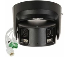 Hikvision dome DS-2CD2387G2P-LSU/SL(C) F4 (juoda, 8 MP, 30 m. LED, ColorVu, panoraminė 180°)