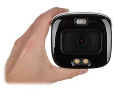 Dahua IP kamera HFW3449T1-AS-PV-S3 4MP FULL-COLOR. IR+LED pašvietimas iki 30m. 2.8mm 101°. SMD, IVS