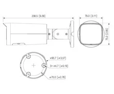 IP KAMERA IPC-HFW3849T-ZAS-IL-27135-Juodas Išmanusis Dvigubo Apšvietimo WizSense - 8 Mpx 4K UHD 2.7 ... 13.5 mm - MOTORIZUOJAMAS PRIARTINIMAS DAHUA