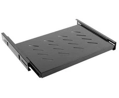 Ištraukiama lentyna 19" spintai 1U L550 (juoda)