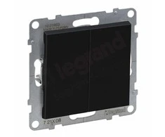 Juodas perjungiklis Suno Legrand 721408