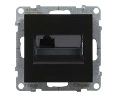 Juodas RJ45 UTP 6A lizdas Legrand SUNO 721454