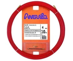 Kabelio pratraukėjas (10m, 4mm, raudonas, plieno)