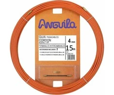 Kabelio pratraukėjas (15m, 4mm, oranžinis, plieno)