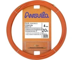 Kabelio pratraukėjas (20m, 4mm, oranžinis, plieno)