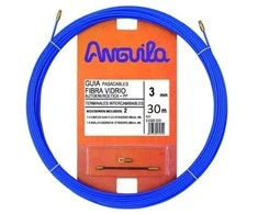 Kabelio pratraukėjas (30m, 3mm, mėlynas, stiklo audinys)