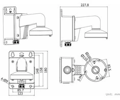Sieninis laikiklis Hikvision DS-1272ZJ-110B (JUODA)