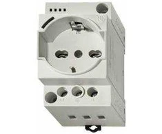 Kištukinis lizdas ant DIN bėgelio su įžeminimu Finder 7U0082300010 (LED indikacija, 16A)