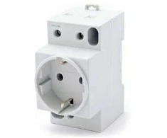 Kištukinis lizdas ant DIN bėgelio su įžeminimu Pawbol M.06-16A/250V-S