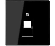 Kompiuterinio lizdo apdaila JUNG LS969-1UASW (juoda, 1xRJ45)