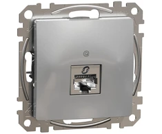 Kompiuterinis lizdas 1×RJ45 Schneider Electric Sedna Design SDD113461S (Cat6, STP, aliuminis)