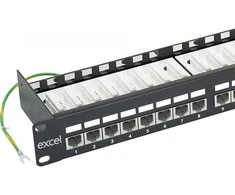 Komutacinė panelė 19'' 1U, EXCEL 100-013 (FTP, 6 kat., 24 portų, ekranuota, LSA)