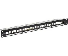 Komutacinė panelė 19'' 1U, EXCEL 100-755 (24 prievadų)