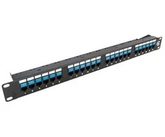 Komutacinė panelė 19" 1U UTP Cat5e LK-5005-Cat5e (24 prievadai, su kabelių laikikliu, 483x44x95 mm)