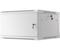 Komutacinė spinta 19'' pakabinama 6U 600x600mm (pilka, nesurinkta, IP20) ASP2-6606