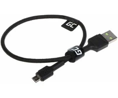 LAIDAS USB-A/USB-MICRO/0.3M-GC 0.3 m Žalias Cell