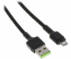 LAIDAS USB-A/USB-MICRO/0.3M-GC 0.3 m Žalias Cell